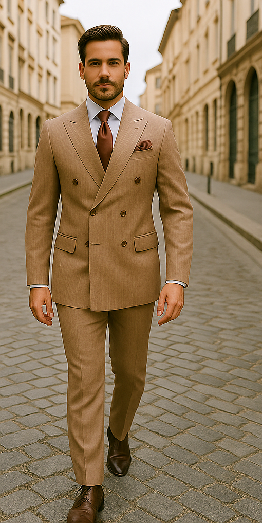 ROSSI MAN Arthur RM2320: Stylish Double Breasted Suit for Men