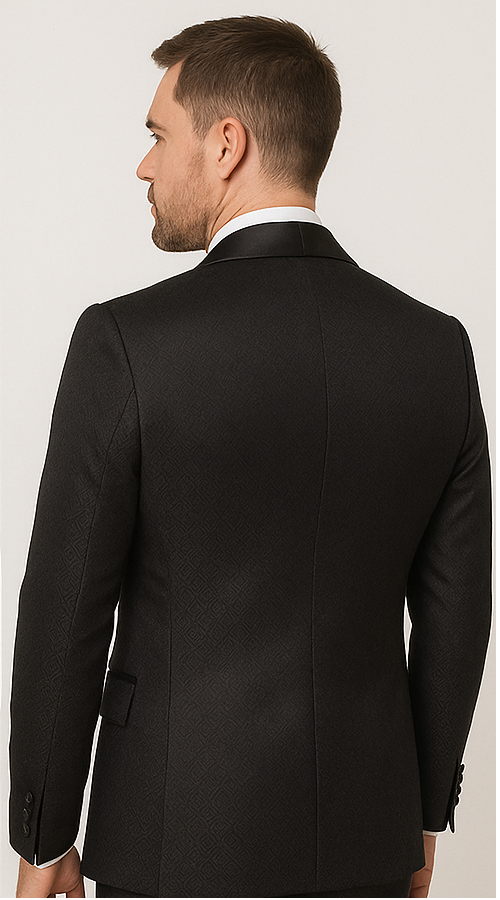 Modern Men’s Black Suit – Rossi Man Ford Slim Fit Design | RM1912