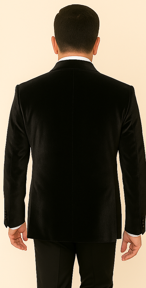 Rossi Man LEO RM1600 Black Slim 3-Piece Suit