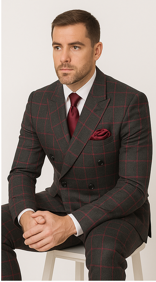 Rossi Man Milano Black Formal Suit RM1844