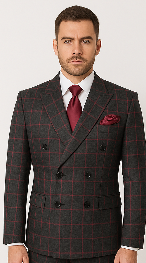 Rossi Man Milano Black Formal Suit RM1844