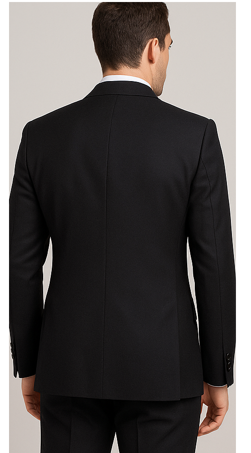 Rossi Man Sam Collection Slim Fit Black Suit