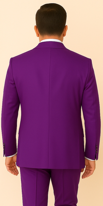 Rossi Man BOND RM1778 Slim Fit 3-Piece Purple Suit