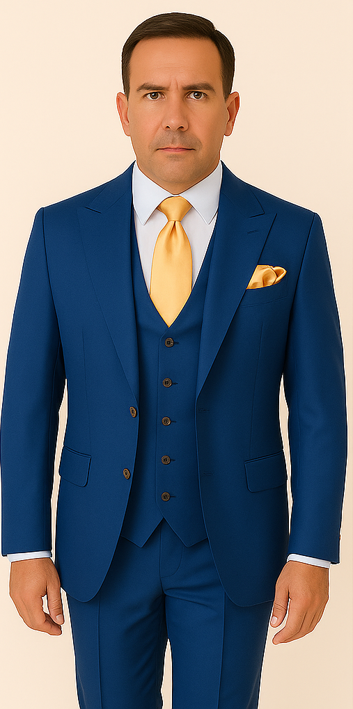 Rossi Man BOND RM1780 Slim Fit Royal Blue Suit