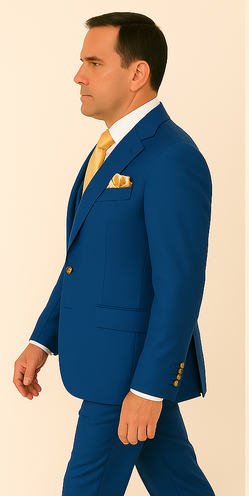 Rossi Man BOND RM1780 Slim Fit Royal Blue Suit