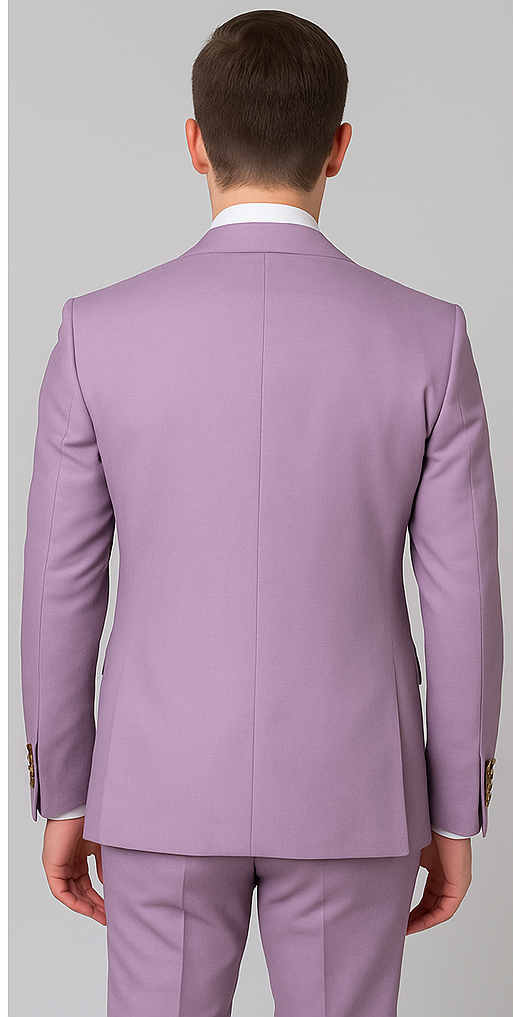 Rossi Man Slim Fit Lavender 3-Piece Suit