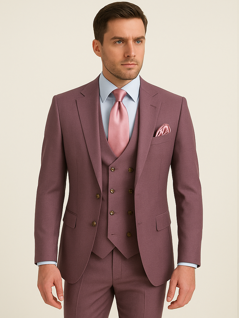 Rossi Man MAX RM1381 Slim Fit 3-Piece Suit