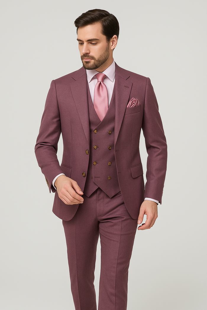 Rossi Man MAX RM1381 Slim Fit 3-Piece Suit