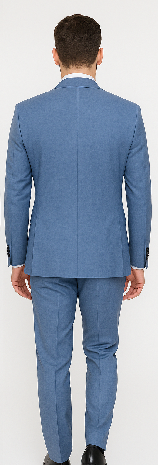 Rossi Man MAX Slim Fit 3-Piece Blue Suit
