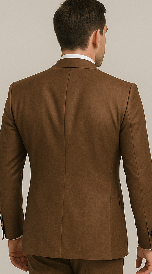 Rossi Man Max RM1392 Brown Slim Fit 3-Piece Suit