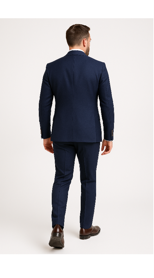 Rossi Man Max Slim Fit Navy 3-Piece Suit