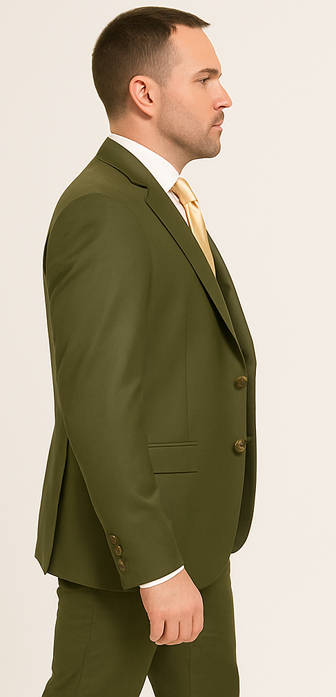 Rossi Man MAX Olive 3-Piece Slim Suit