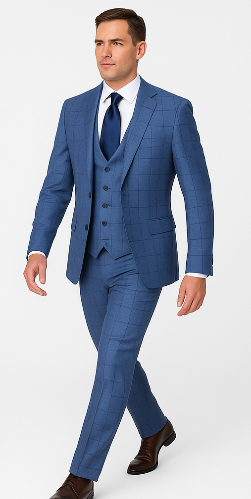 Rossi Man MAX RM1785 Slim Fit 3-Piece Suit
