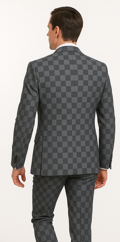 Rossi Man MAX RM1836 Slim 3-Piece Grey Suit
