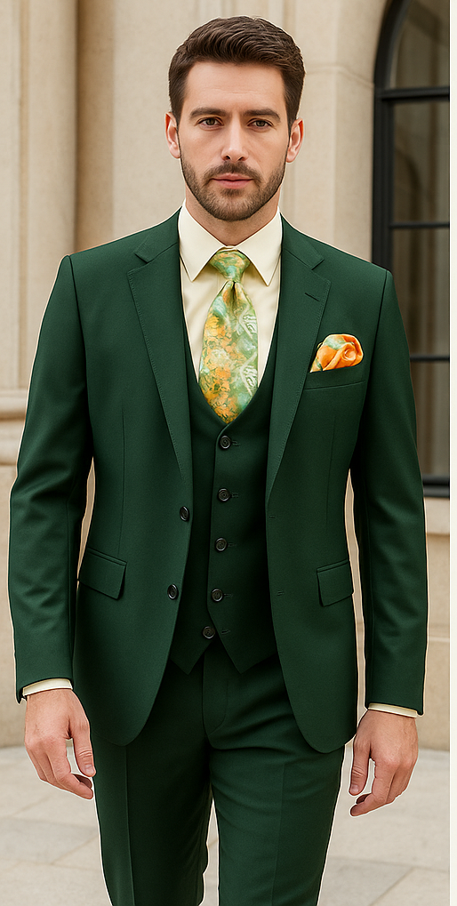 Rossi Man RM1190 Slim Fit Suit – Sydney II 3 Piece Formal Wear