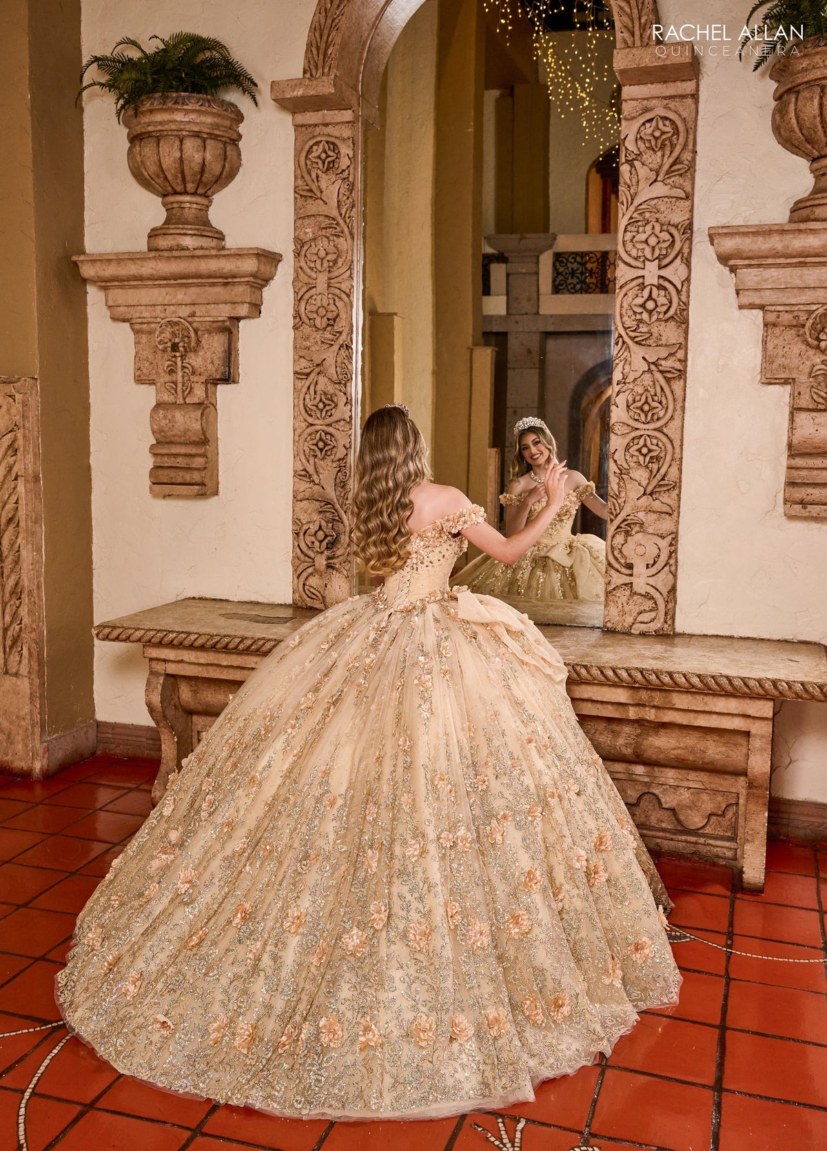 Rachel Allan RQ1141 Off Shoulder Quinceanera Dress