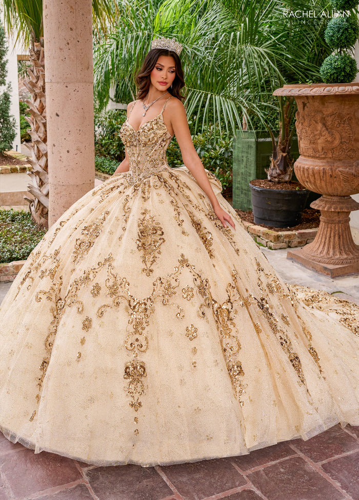 Rachel Allan RQ2202 Sleeveless Corset Quinceanera Dress