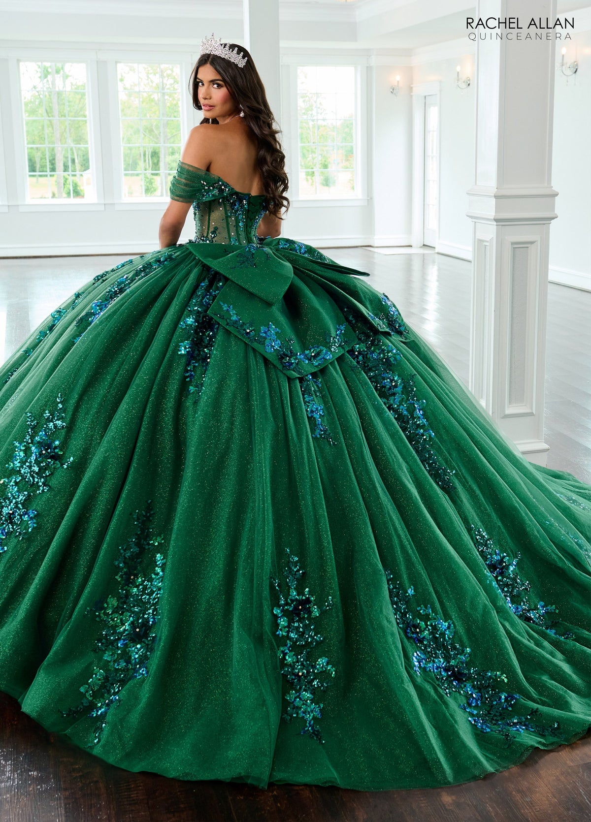 Rachel Allan RQ2224 Sheer Corset Quinceanera Dress