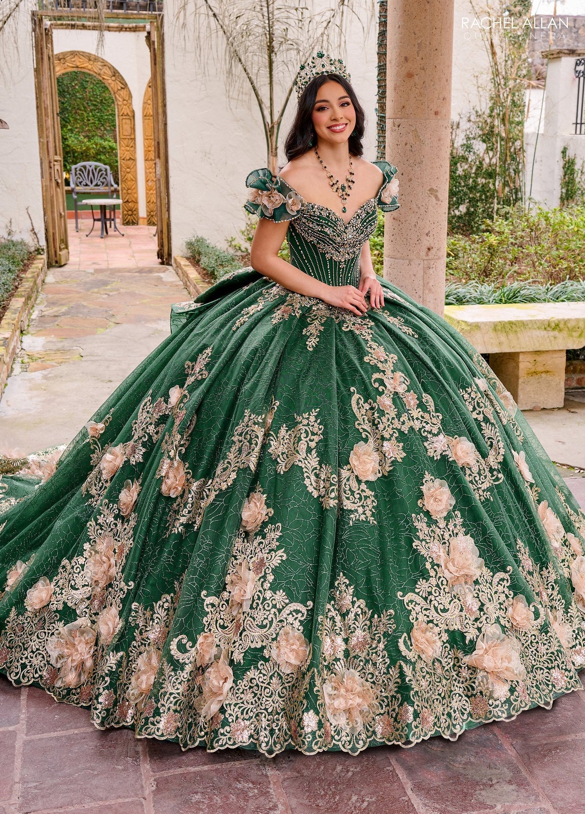 Rachel Allan RQ3133 Off Shoulder Quinceanera Dress
