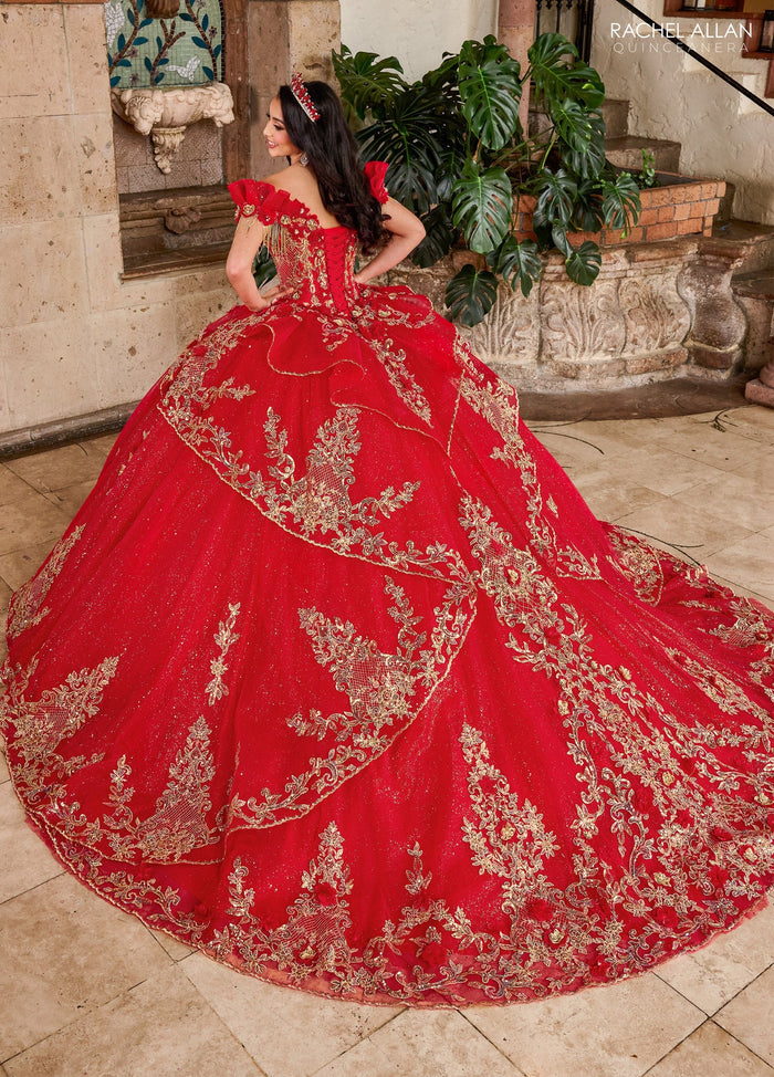 Rachel Allan RQ3137 Off Shoulder Quinceanera Dress