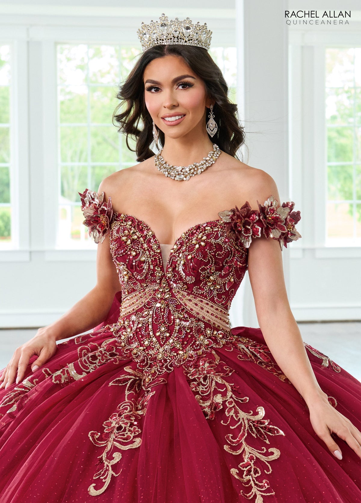 Rachel Allan RQ3145 Off Shoulder Quinceanera Dress