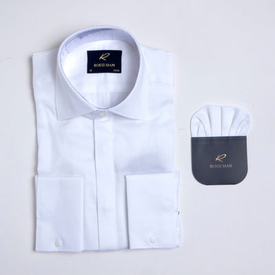 Rossi Man RS3 White Slim Shirt
