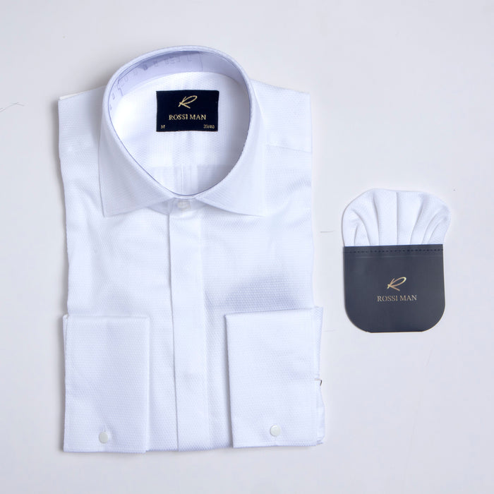 Rossi Man RS3 White Slim Shirt