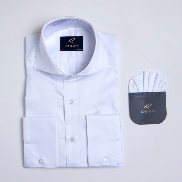 Rossi Man RS4 White Cotton Shirt