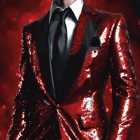 Men’s Sequin Party Suit