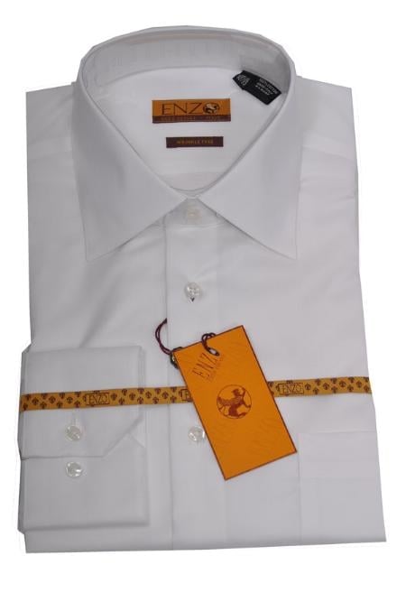 NTDB32M Best Cheap Priced Designer Sale Online Discount Dress Lay down Shirt White Regular Cuff Shadow tone on tone Men's Dress Shirt fabric