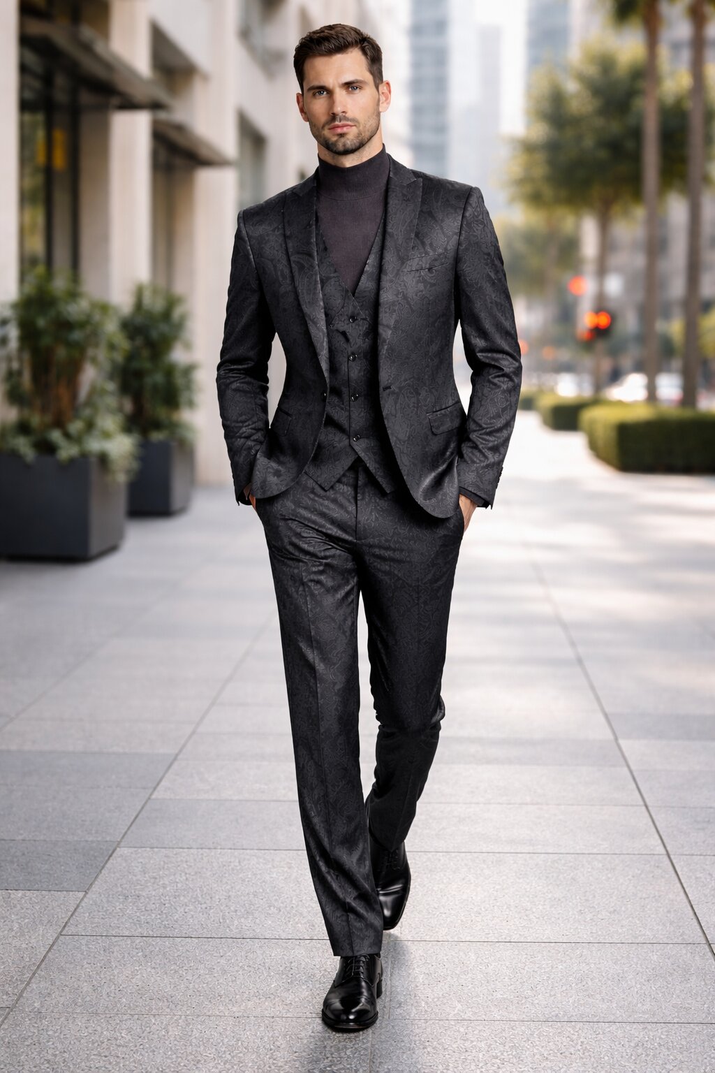 Retro Paris Suits Mens Suit