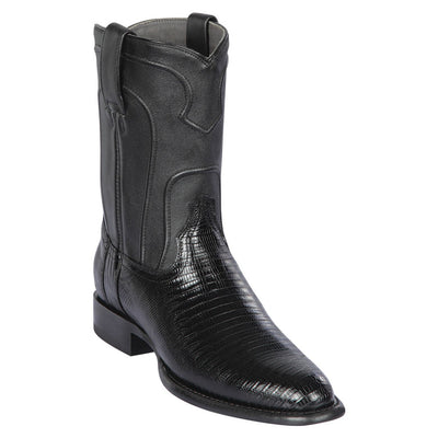 Mens Black Lizard Teju Roper Boots by Los Altos