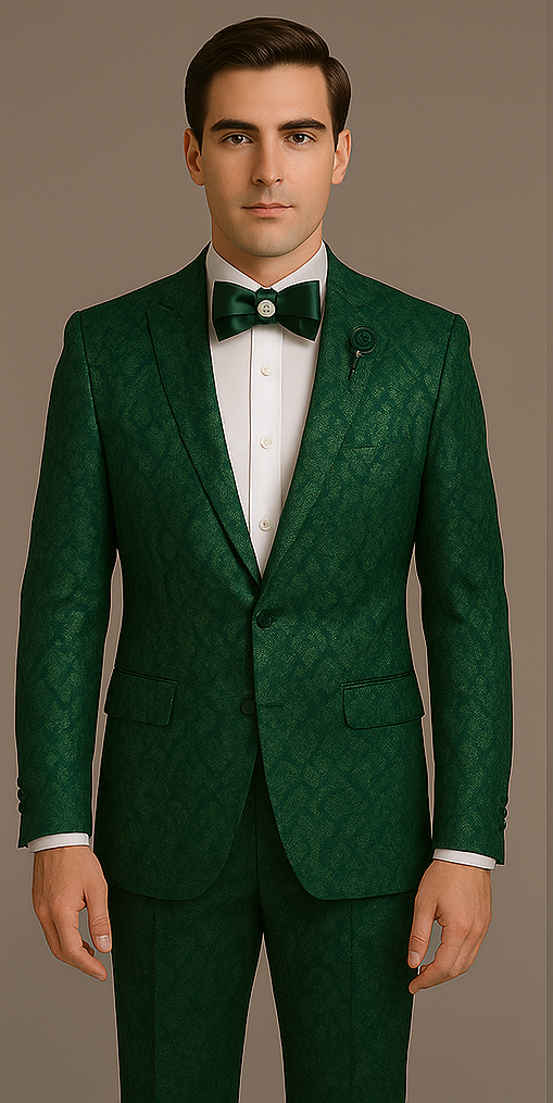 Rossi Man Leo RM1904 Modern Satin Suit