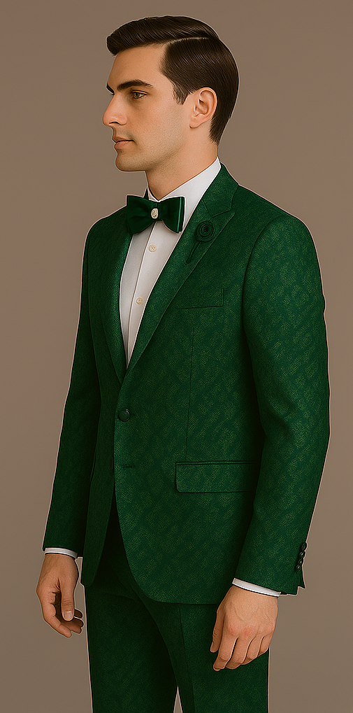 Rossi Man Leo RM1904 Modern Satin Suit