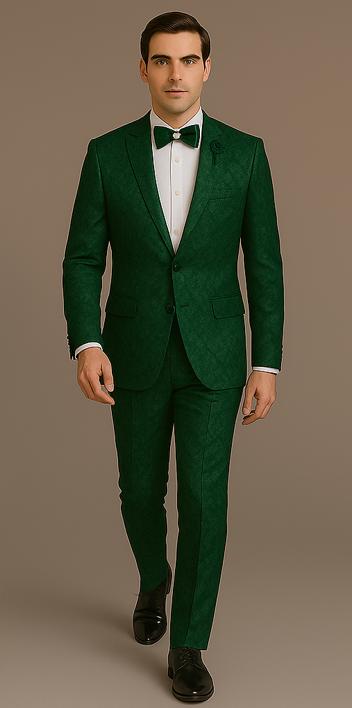 Rossi Man Leo RM1904 Modern Satin Suit