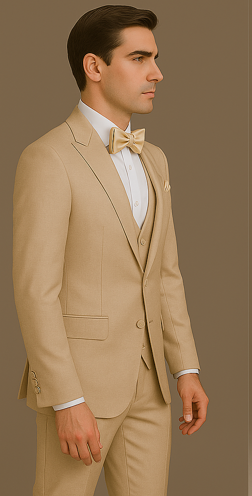 Rossi Man Leo Slim Fit Cream Tuxedo RM1391