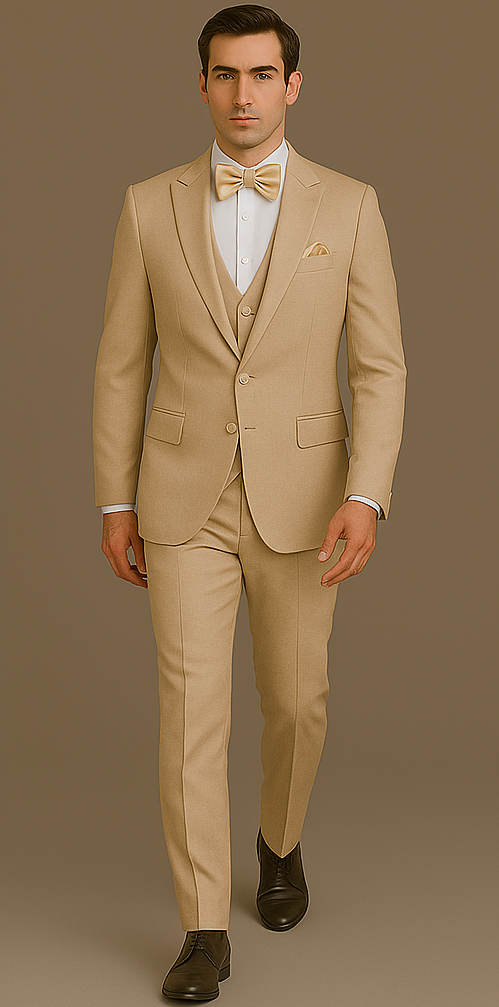Rossi Man Leo Slim Fit Cream Tuxedo RM1391