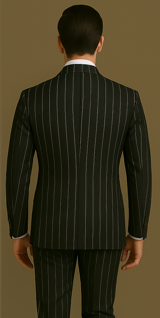 Classic Slim Fit Double Breast Suit by Rossi Man