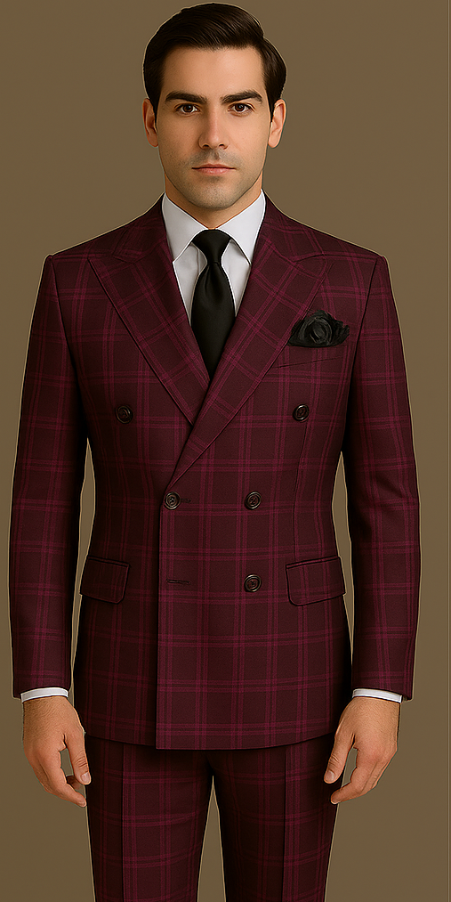 Rossi Man Milano RM1799 Classic Double-Breasted Suit