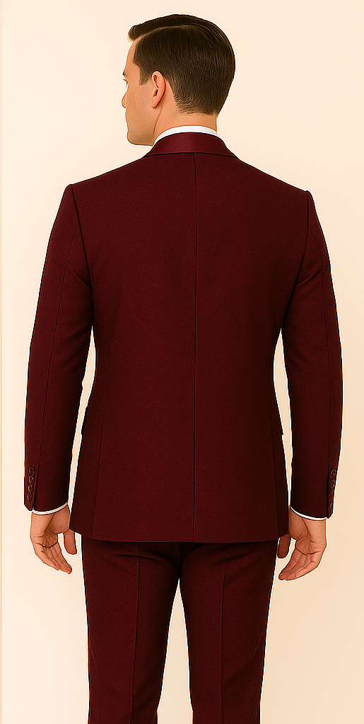 Rossi Man RM1253 Smoking Style 3-Piece Tuxedo