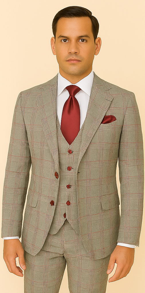 Rossi Man RM1854 Tom Slim Fit Suit