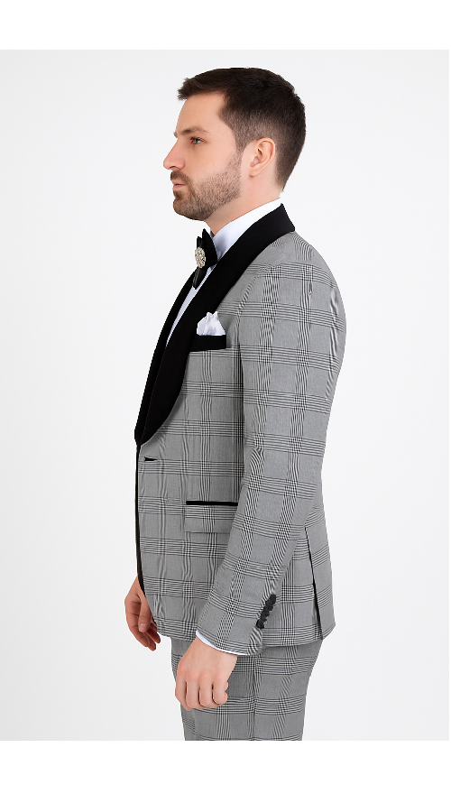 Rossi Man RM1295 3-Piece Smoking Tuxedo