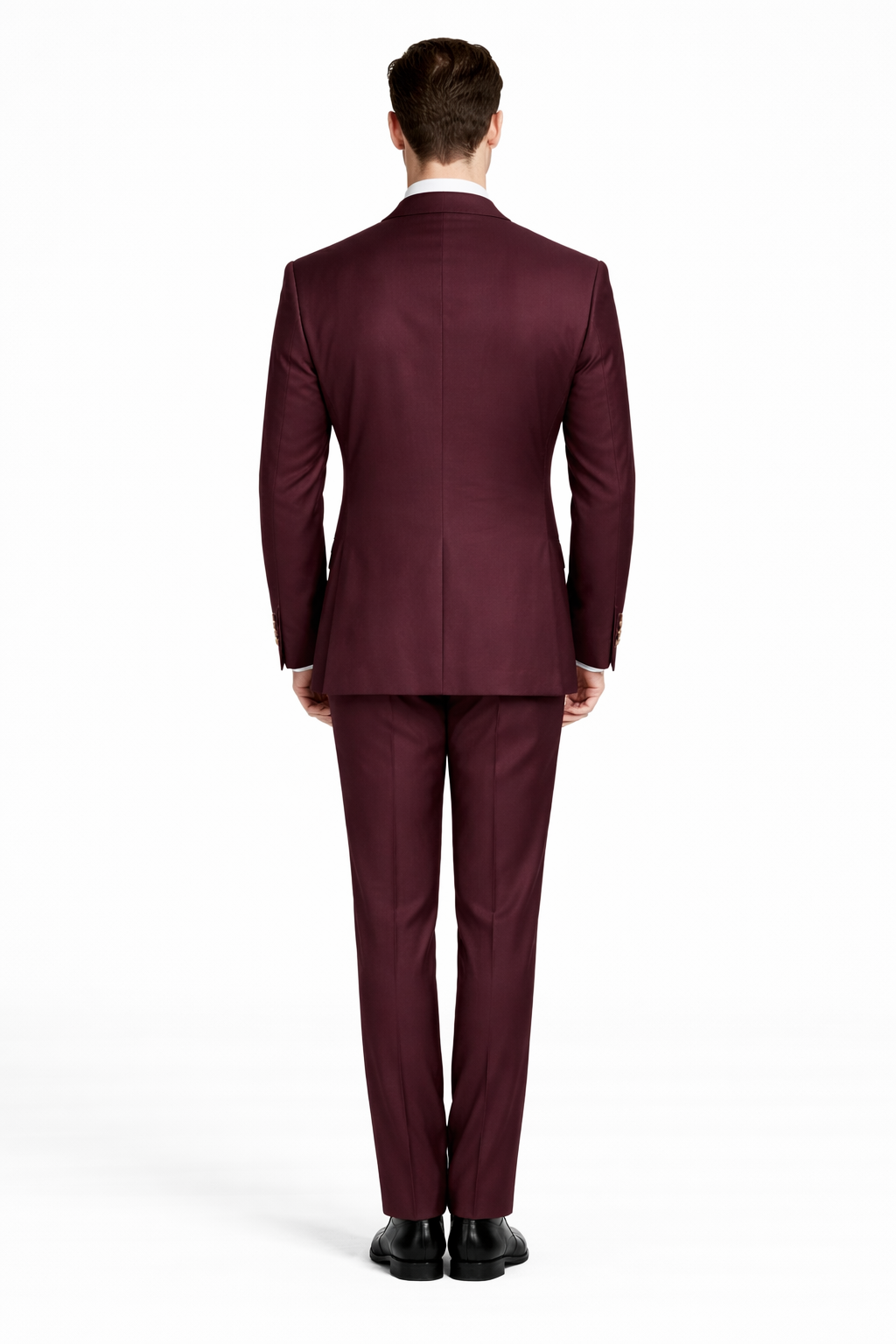 Rossiman Burgundy Suit with Double Breasted Vest