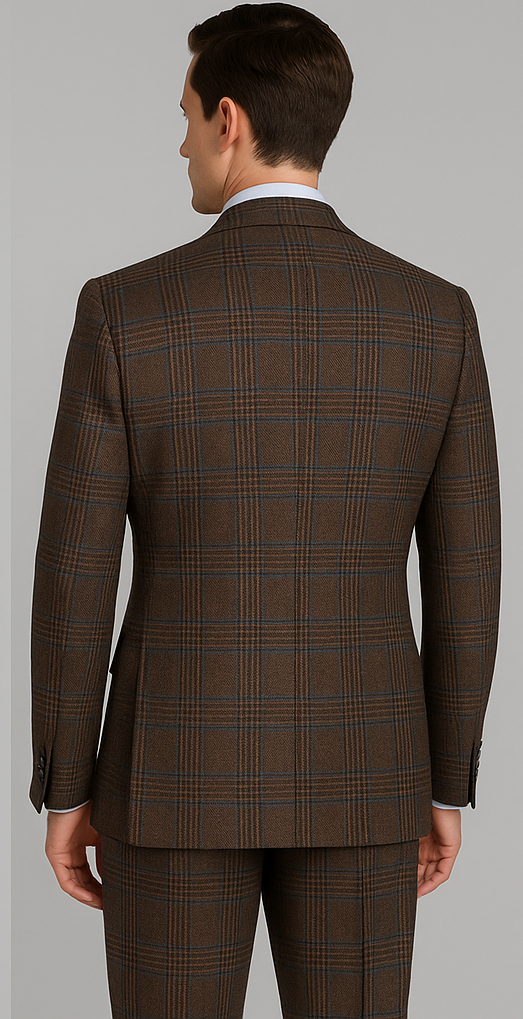 Rossiman Glen Plaid Double Breasted Suit