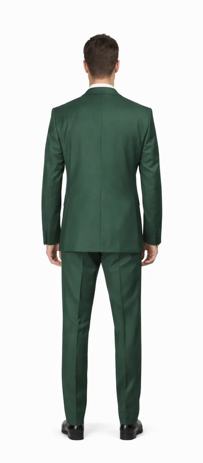 Rossiman Hunter Green Slim Fit 3-Piece Men's Suit