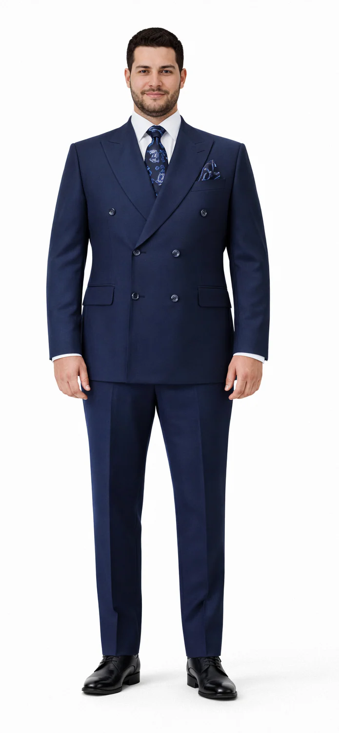 Rossiman Blue Slim Fit Suit-Tailored & Modern