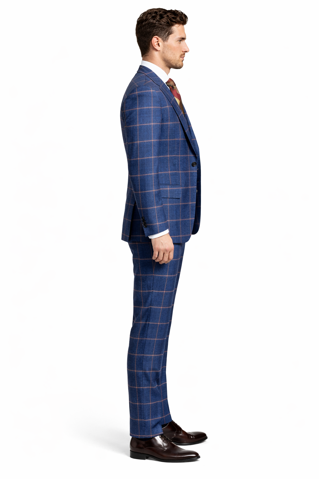 Rossiman Double-Breasted Plaid Suit