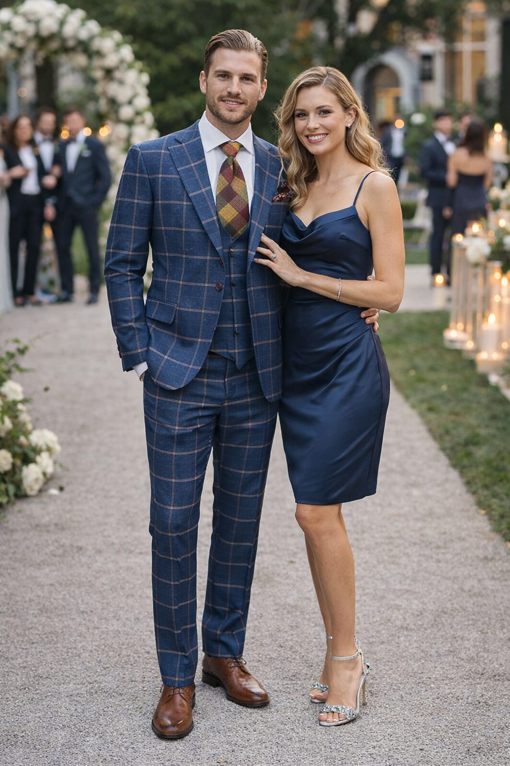 Rossiman Double-Breasted Plaid Suit