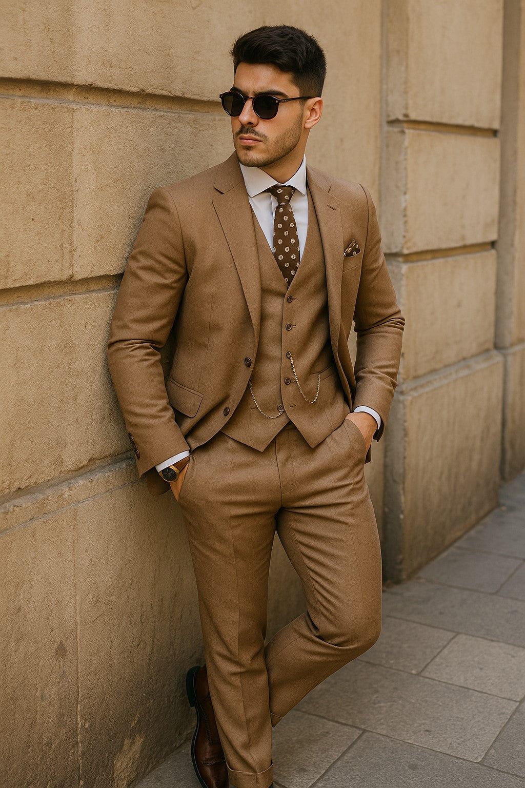 stylish-groomsmen-tan-suit