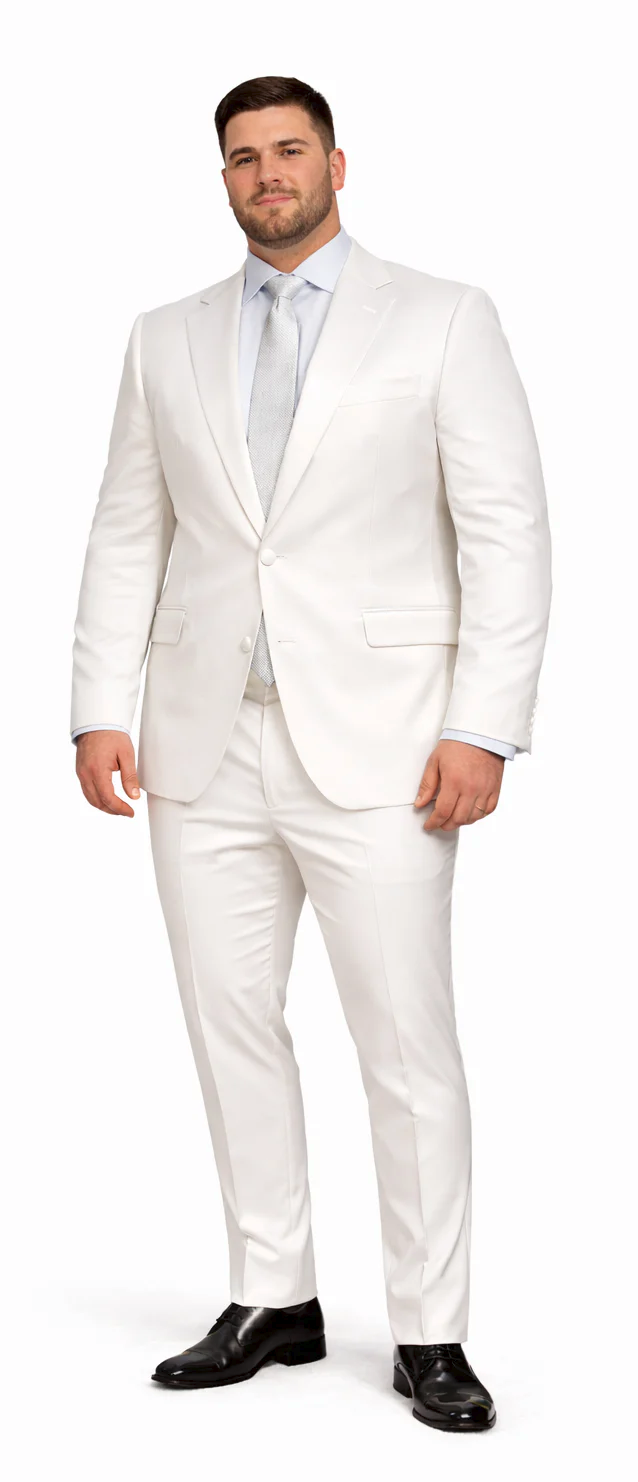 Rossiman Royal Blue Glossy Sateen Suit - Bold & Refined